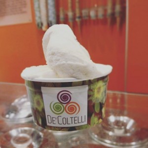 A picture of gelato from De'Coltelli in Pisa from their instagram account, @decoltelli 